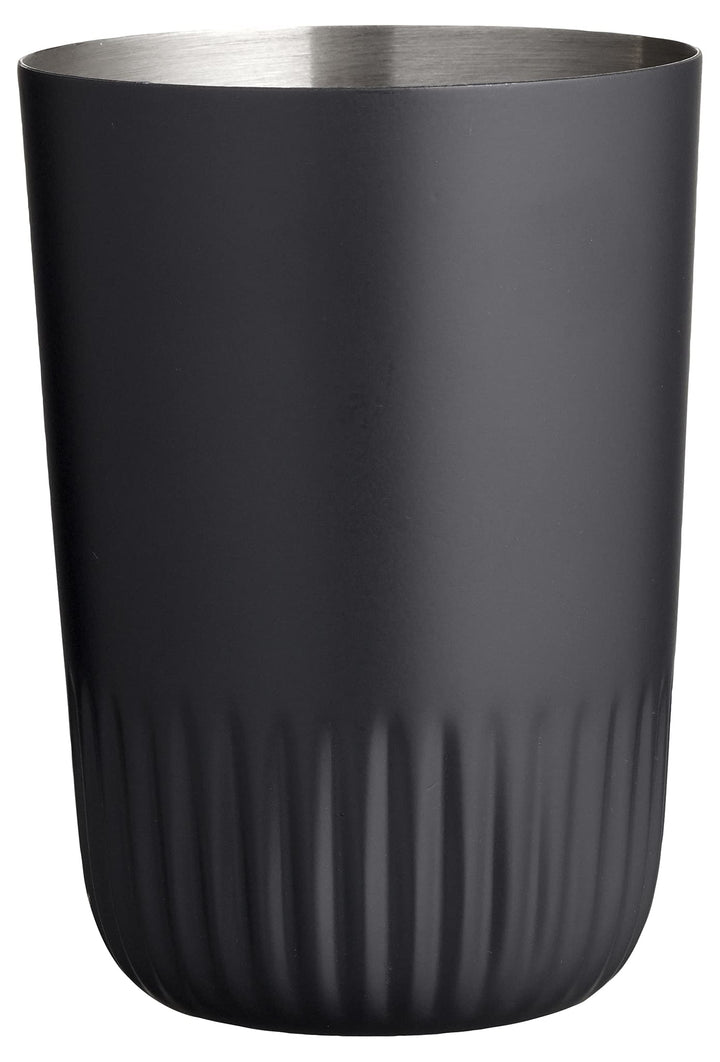 Södahl Plissé Zahnputzbecher, Zahnbürstenhalter aus Rostfreiem Stahl, Durchmesser 8 cm, Höhe 11 cm,