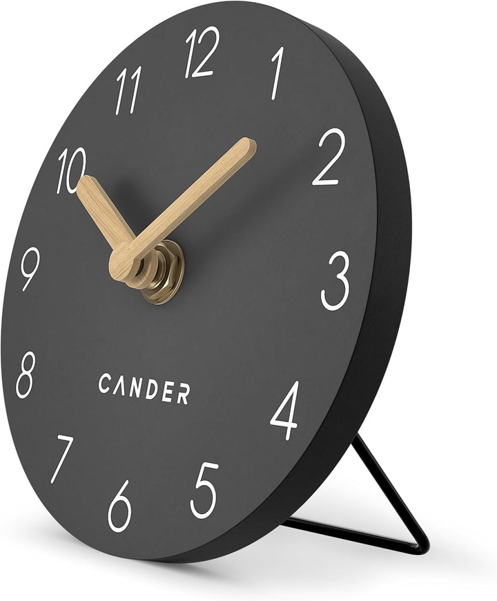 Cander Berlin MNU 2612 A Tischuhr lautlos ohne Tickgeräusche 12 cm analog batteriebetrieben Vintage
