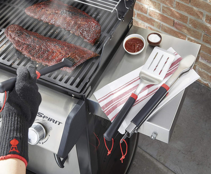 Weber Grillset/Zweiteilig, besteht aus Grillzange & Wender, komfortabler Griff, spühlmaschinenfest (