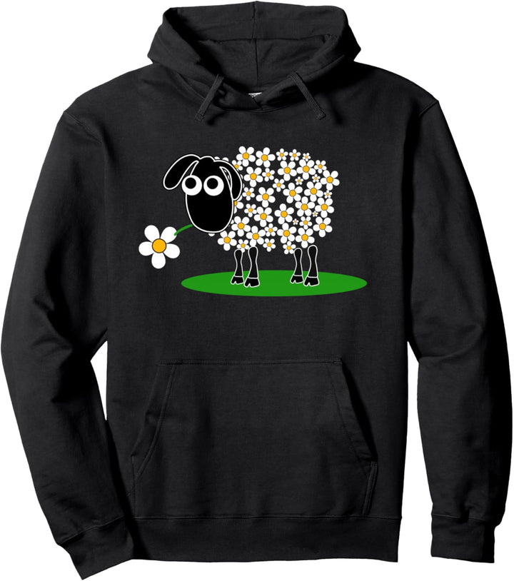 Süsses Schaf mit Blumen Muster Schäfer Schafsherde Schafe Pullover Hoodie