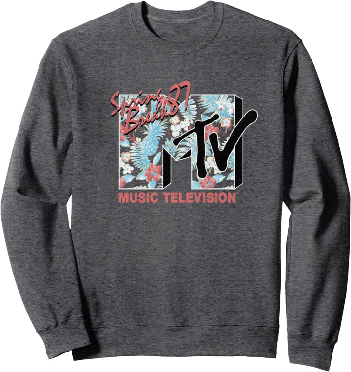MTV Logo Spring Break Floral Sweatshirt
