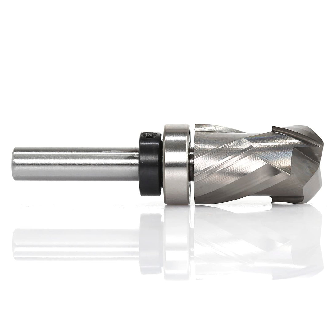 Sinoprotools Spiralfräser 8mm Schaft VHM Fräser,Kopierfräser mit 30mm Schnittlänge,Up-Down Cut Kompr