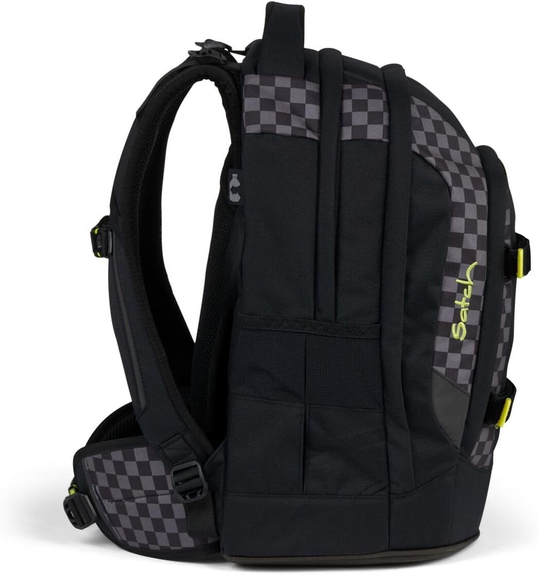 Satch Pack Schulrucksack Set 3tlg. inkl. Schlamperbox und Sportbeutel (Dark Skate), Dark Skate