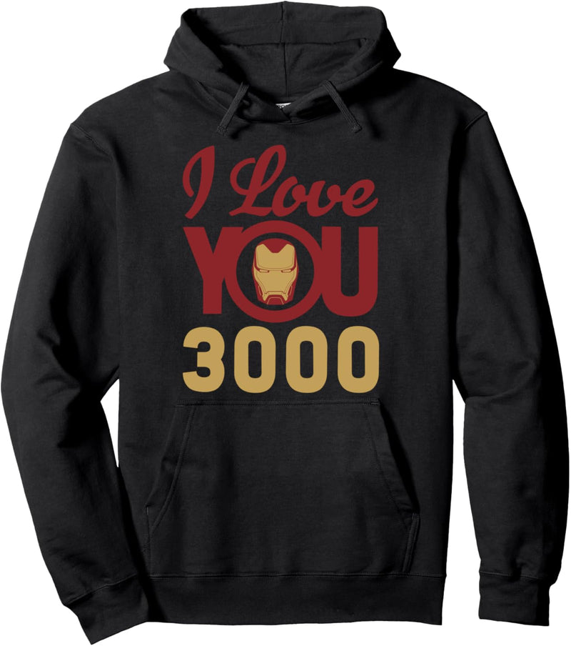 Marvel Avengers Iron Man I Love You 3000 Pullover Hoodie