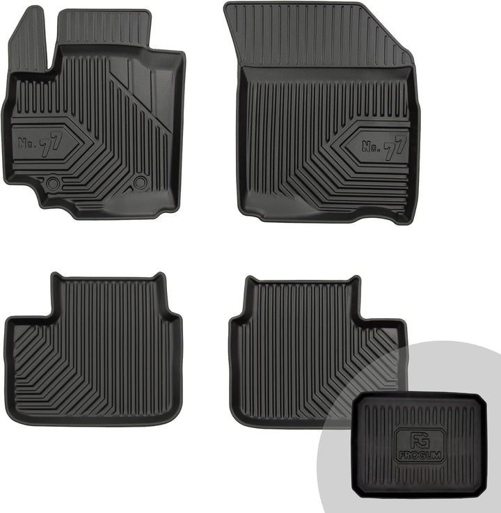 FROGUM No.77 Gummimatten Ganzjahresset von Auto Fussmatten Autofussmatten für Suzuki SX4 2006-2013 |