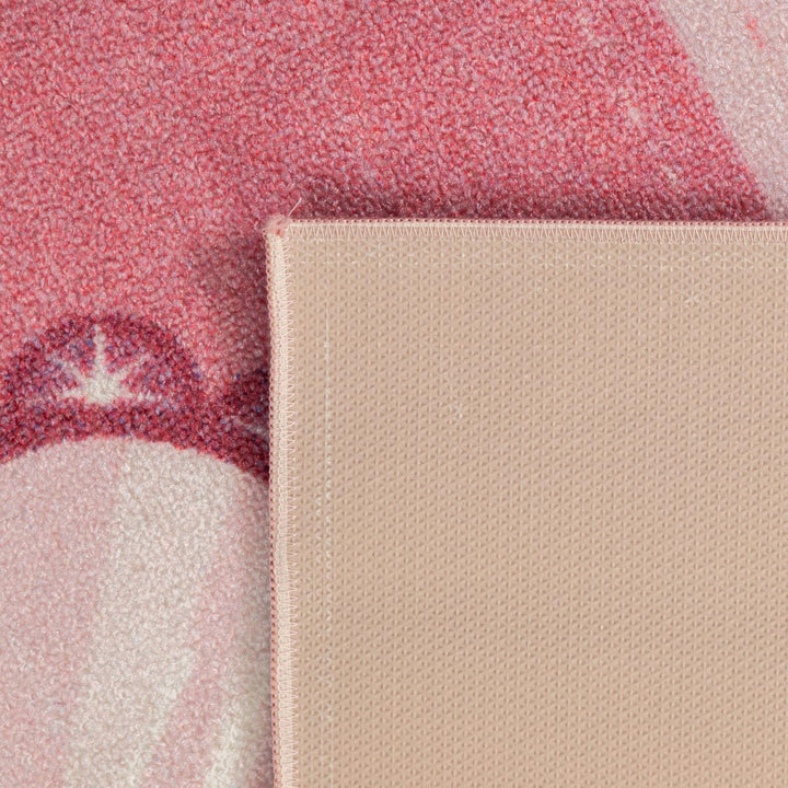 SIMPEX KinderTeppich, Prinzessin-Design, Rosa, 100 x 150 cm, Teppich für Kinder, Kinderzimmer 100 x