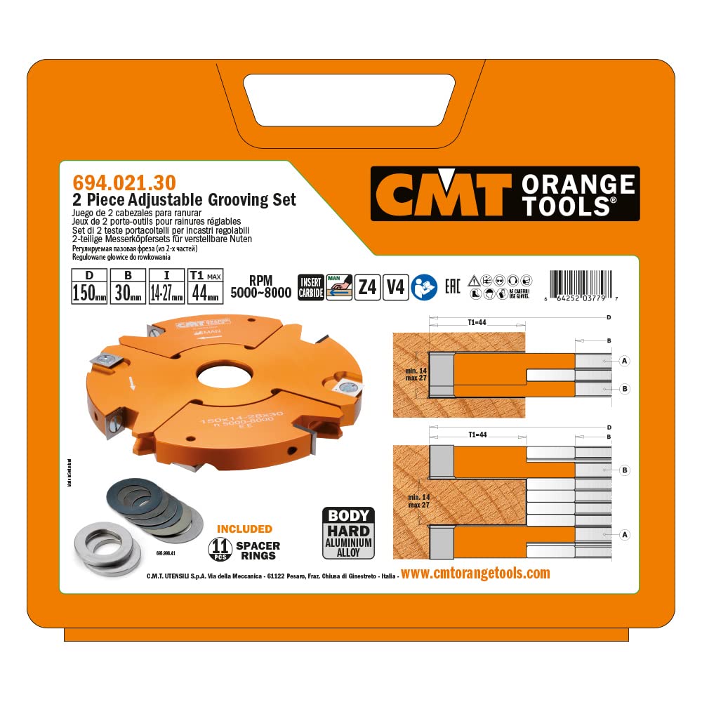 CMT 694.004.40 – Cabezal multiradio konkav R = 15/20 D = 147 x 45 x 40