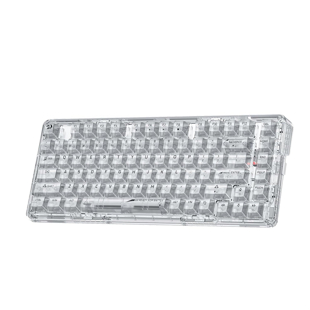Redragon K649 PRO Gaming-Tastatur mit Dichtung, 3 Modi, 82 Tasten, volltransparente Hot-Swap-Mechani