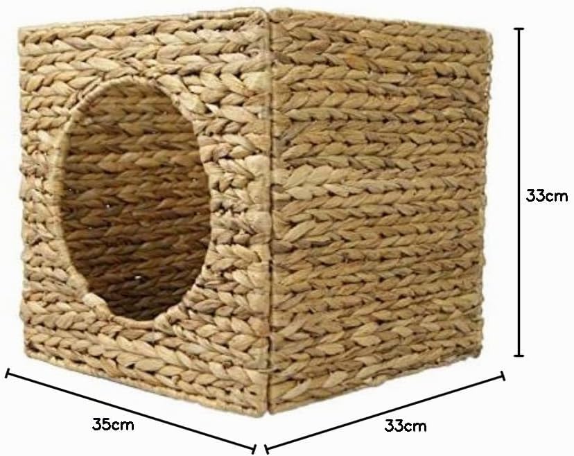 Lycce Katzenhöhle Regalkorb Kally Wasserhyazinthe 33cm x 33cm x 33cm