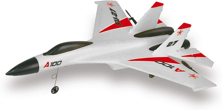 Amewi 24089 SU-27 RC Flugzeug 3 Kanal 2,4GHz RTF Gyro, Rot