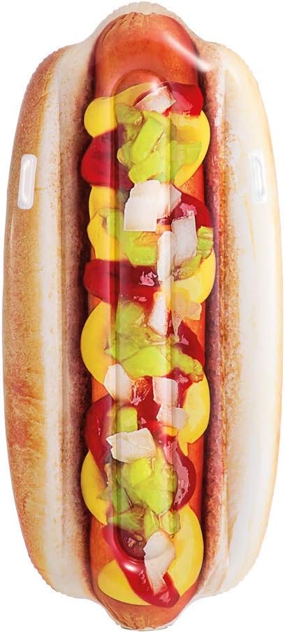 Toyland® Giant Hot Dog Aufblasbarer Poolschwimmer – 180 cm x 89 cm – Sommer Strand & Pool Lilo