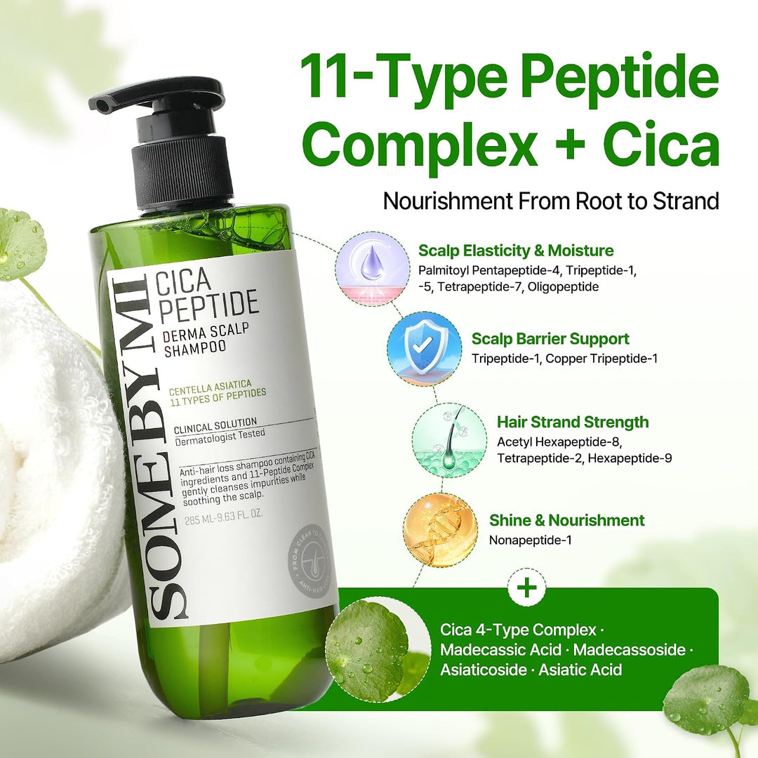 [SOME BY MI] Cica Peptide Anti Hair Loss Derma Scalp Shampoo 285ml