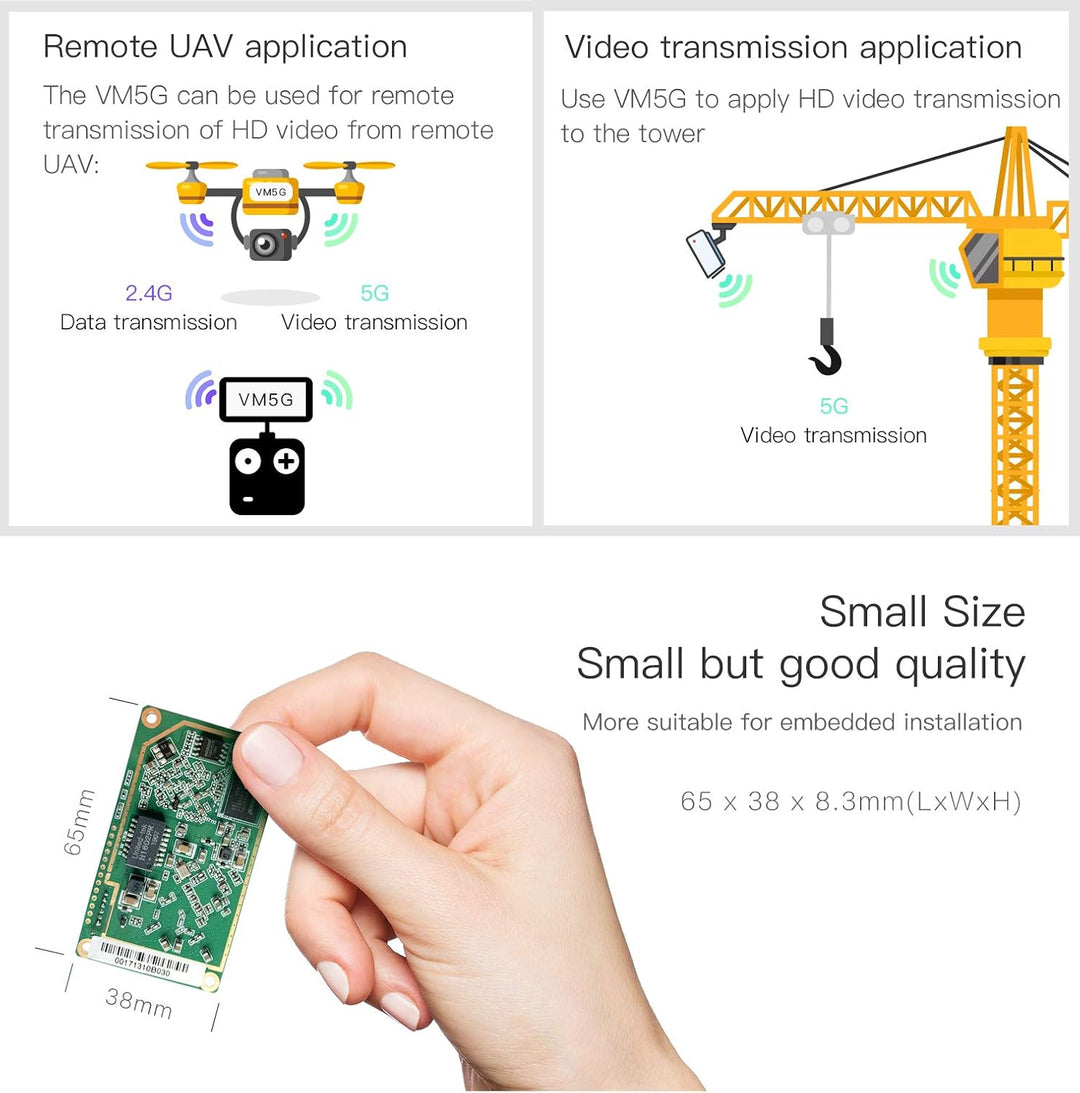 VONETS VM5G WiFi Modul Dual Band 2.4G/5G Industrielle Mini WLAN Brücke/Repeater/Router Ethernet WiFi