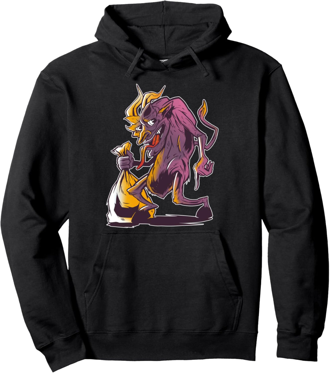 Krampus Anti-Weihnachtsfeiertage Pullover Hoodie