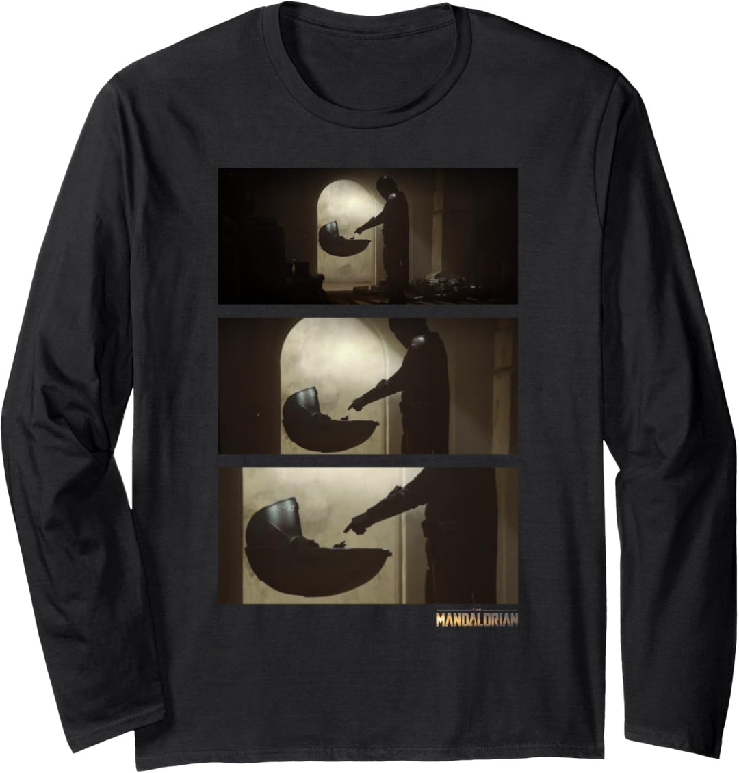 Star Wars The Mandalorian The Child Panel Stack Langarmshirt