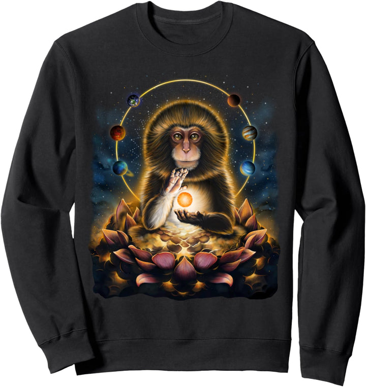 Der Affe hat spirituelle Erleuchtung erreicht Sweatshirt