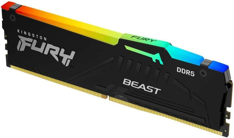 Kingston Fury Beast DDR5 RGB Expo 8GB 5200MT/s DDR5 CL36 DIMM Desktop Gaming Speicher Einzelnes Modu