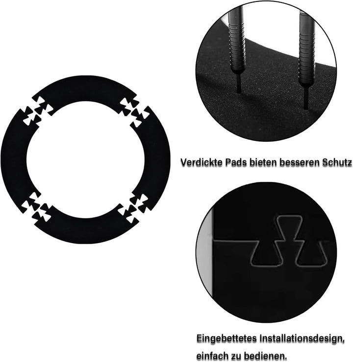 Mailfull Dart Surround, Auffangring Dartscheibe Schutzring, Eva Dart Wandschutz, Dartscheibe Surroun