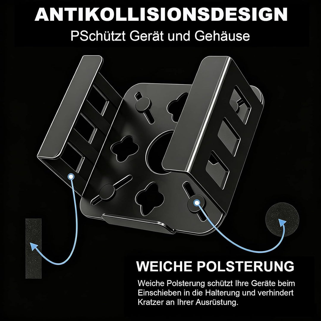 Wandhalterung für Mac mini M4/M4 Pro | Host-Aufbewahrungsbox unter dem Bürotisch, VESA-Wandmontage,