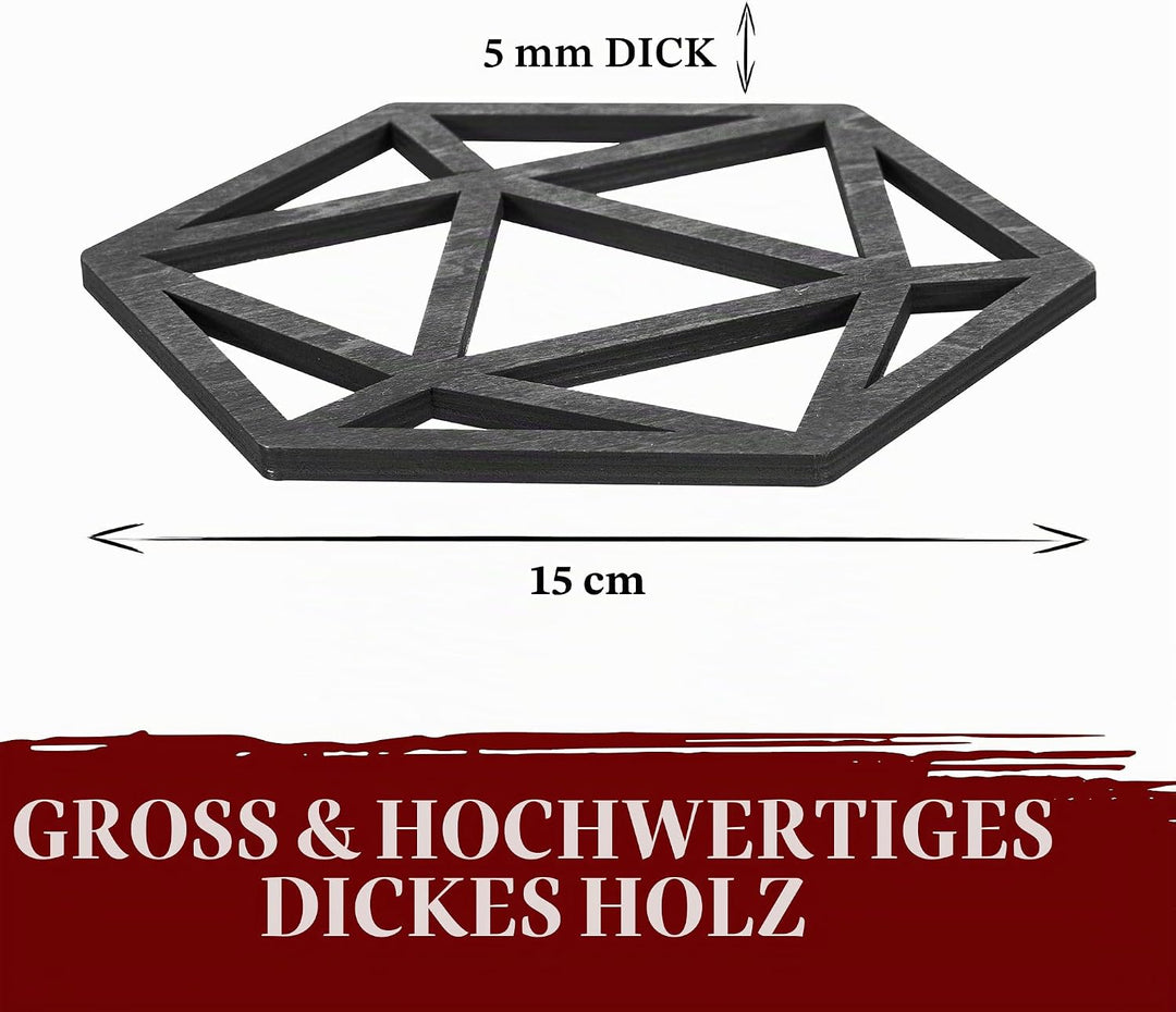 DND Zubehör - 7 Teile Wandobjekt aus Holz - Dungeons & Dragons Deutsch Artwork/Grafik Wandschmuck/D&