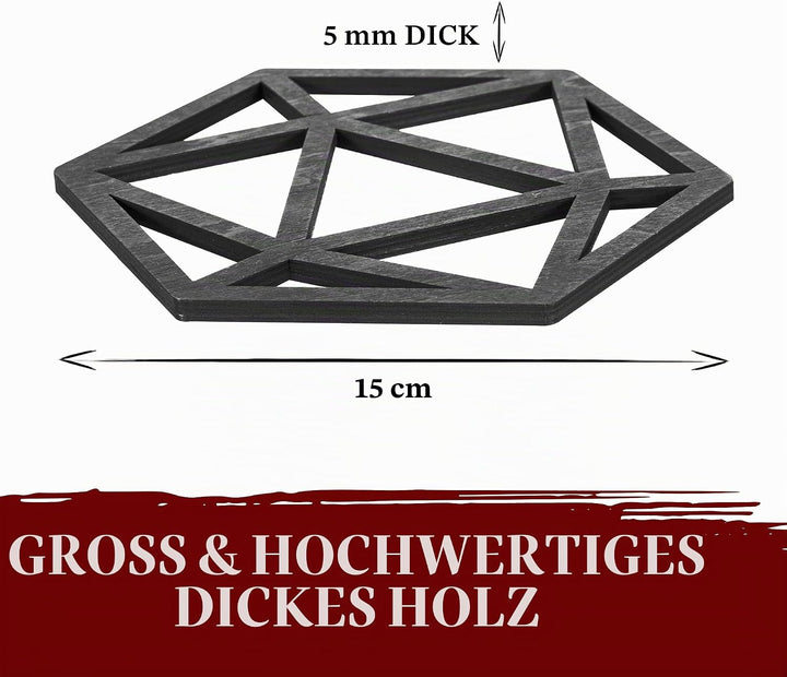 DND Zubehör - 7 Teile Wandobjekt aus Holz - Dungeons & Dragons Deutsch Artwork/Grafik Wandschmuck/D&