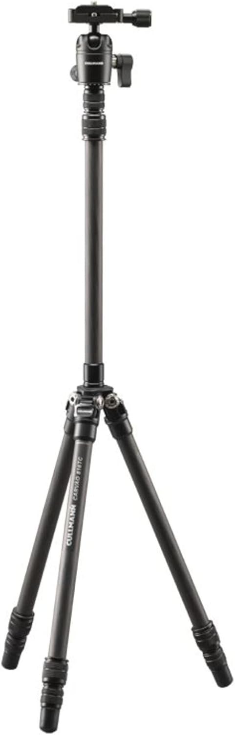 CULLMANN - 56815 - CARVAO 816TC - Reisestativ aus Carbon - Max. Auszugshöhe 137cm - Packmass 38 cm -