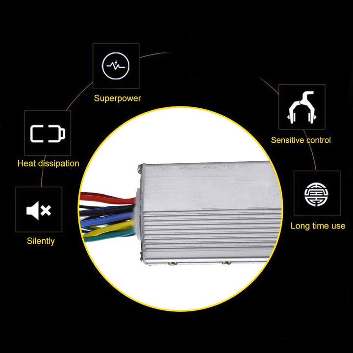 Nimoa 24V 250W Bürstenloser Motorcontroller, Robuster Bürstenloser Controller aus Aluminiumlegierung