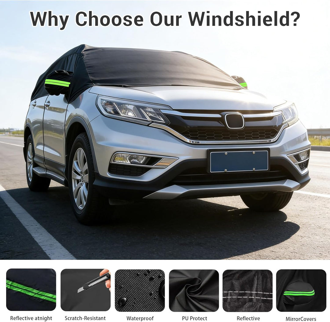 Auto Halbgarage Wasserdicht Universal Halbgarage Autoabdeckung, Abdeckplane Auto All Weather, Wasser