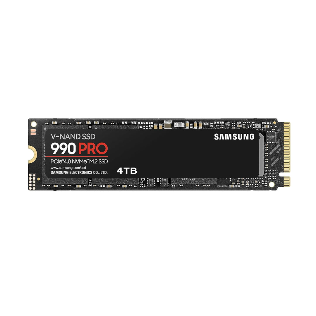 Samsung 990 PRO NVMe M.2 SSD, 4 TB, PCIe 4.0, 7.450 MB/s Lesen, 6.900 MB/s Schreiben, Interne SSD, F