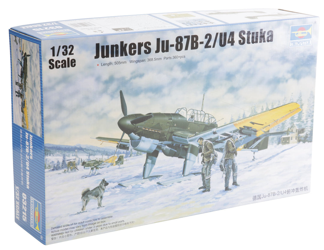 Trumpeter 003215-1/32 Junkers Ju-87 B2/U4 Stuka Flugzeug