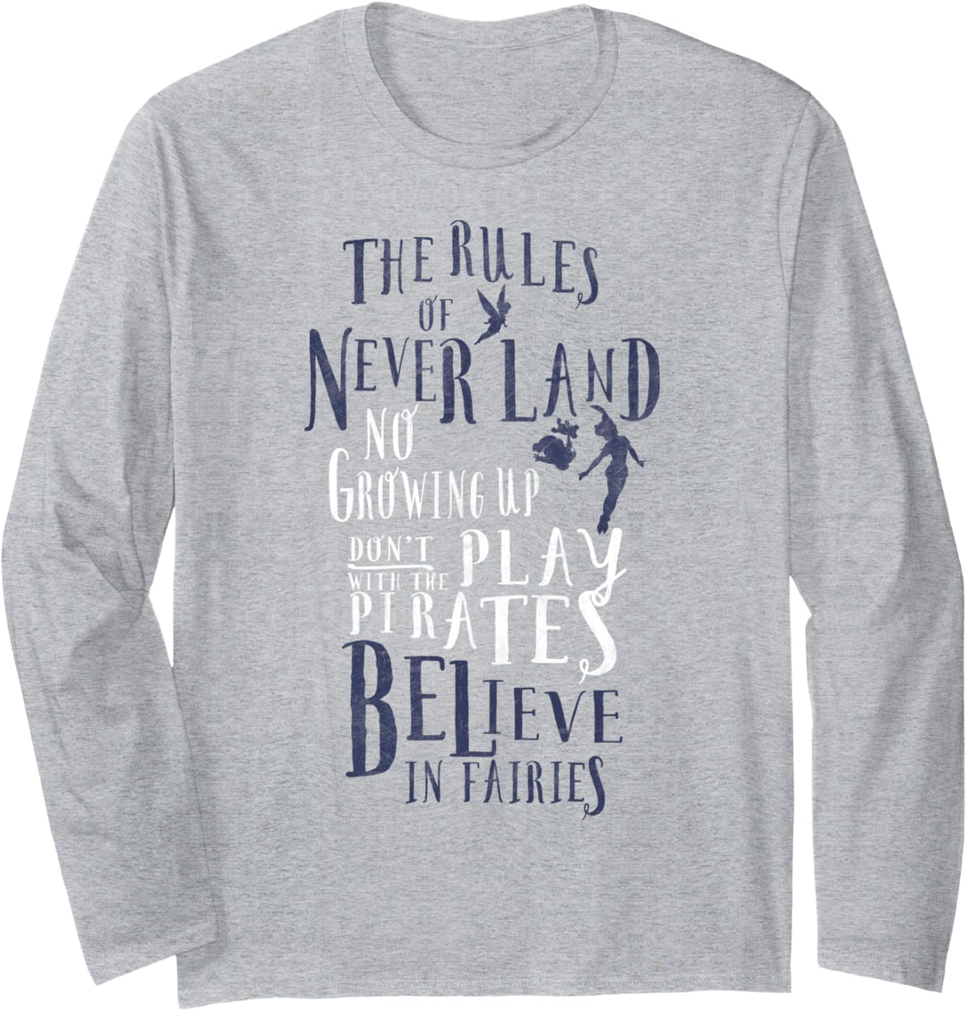 Disney Peter Pan The Rules Of Never Land Langarmshirt