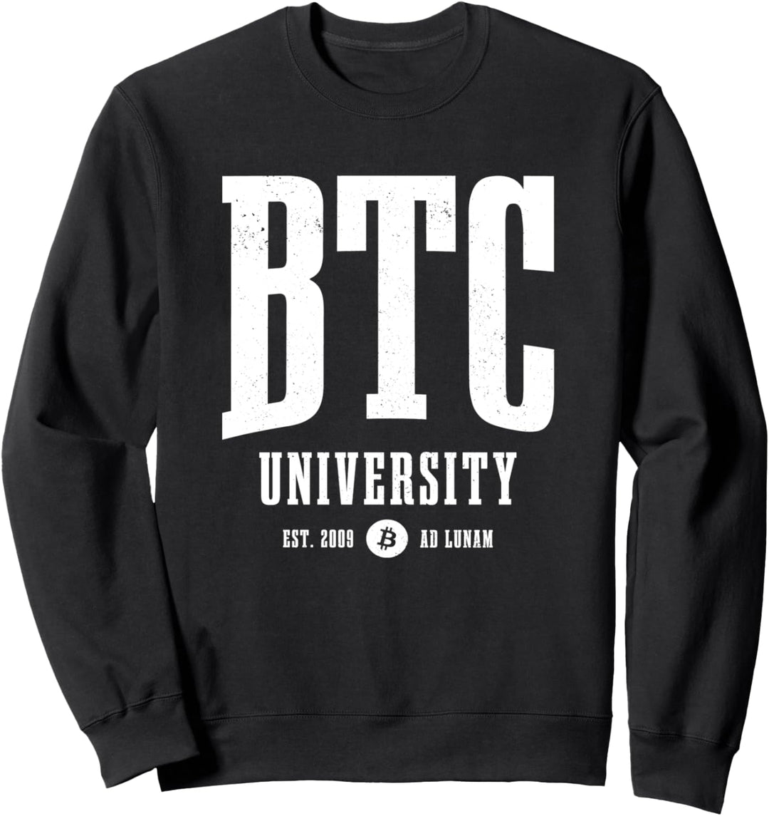 Bitcoin BTC Universität EST. 2009 Crypto Trader Sweatshirt