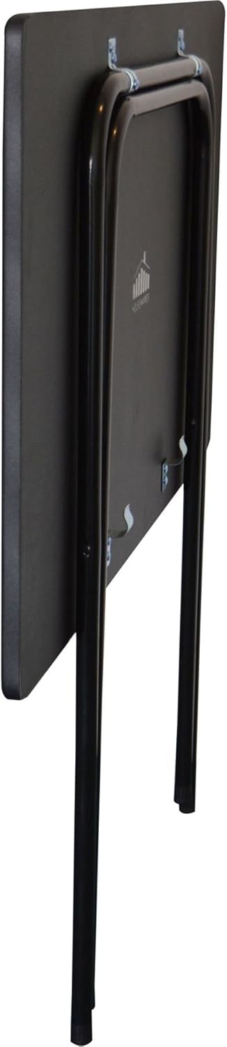 Harbour Housewares Klappschreibtisch für Laptop/Computer - Holz - Schwarzes Gestell/Schwarze Tischpl