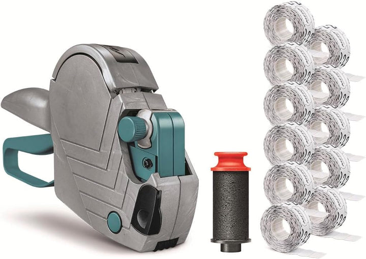 Meto Basic S Starter Kit inkl. 11.000 Etiketten – Preis, Datum, MHD (1-zeilig, 8-stellig für 22x12 m