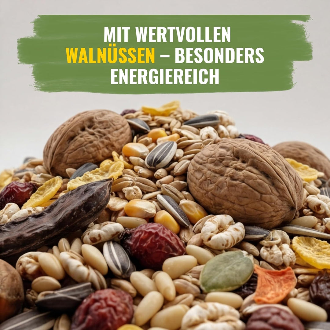 Eichhörnchenfutter 1 kg für Eichhörnchen & Streifenhörnchen I Ganzjahres-Futter Eichhörnchen, Streif