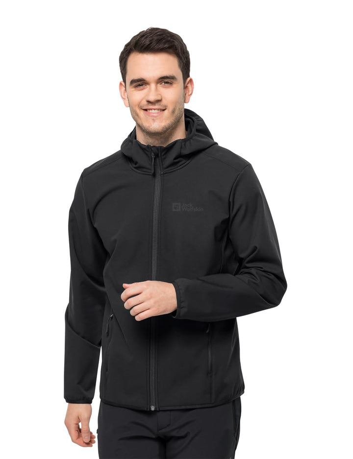 Jack Wolfskin Herren Bornberg Hoody M Softshelljacke S Schwarz, S Schwarz