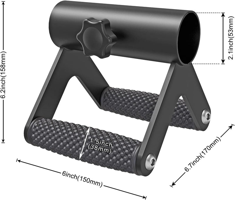 SELEWARE T Bar & V-Bar Row Griff,T-Bar Row Grip Griff,T-Bar Row,Landmine Attachment Fits 2" Olympic