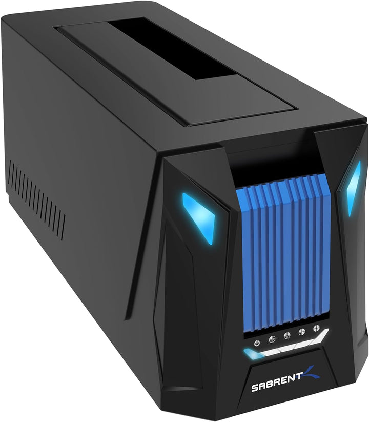 SABRENT USB-C-Dockingstation für M.2 PCIe/NVMe und SATA 2,5/3,5 Zoll SSD & HDD mit Offline-Klonen, u