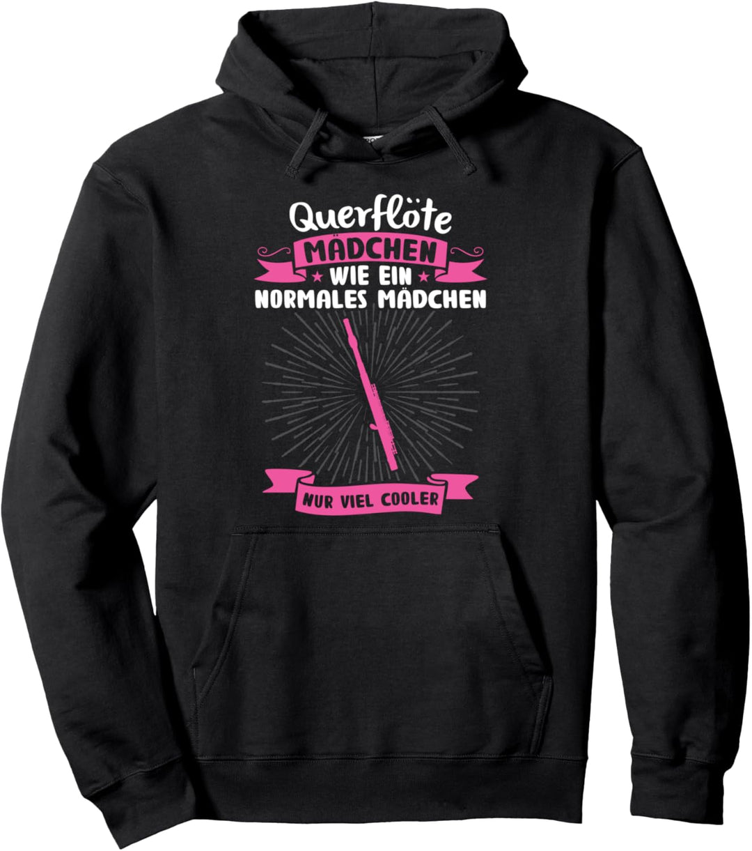 Querflöte Flötenspieler Querflötistin Pullover Hoodie