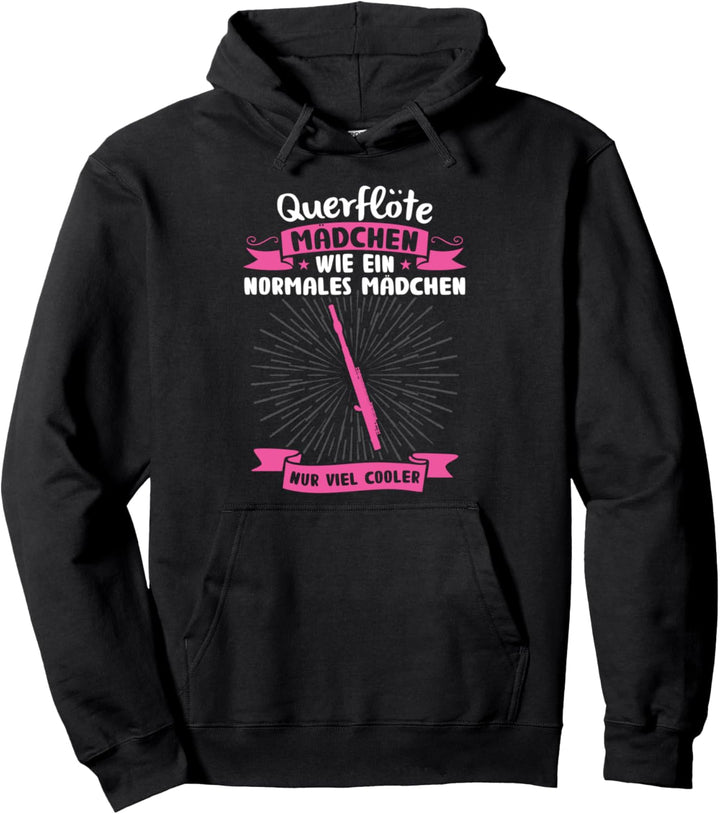 Querflöte Flötenspieler Querflötistin Pullover Hoodie