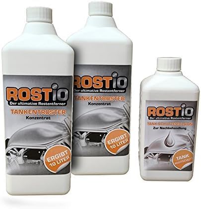 2 Liter Rostio Tankentroster + 500ml Tank-Schutzemulsion Tankversiegelung Set - Tankentrostung leich