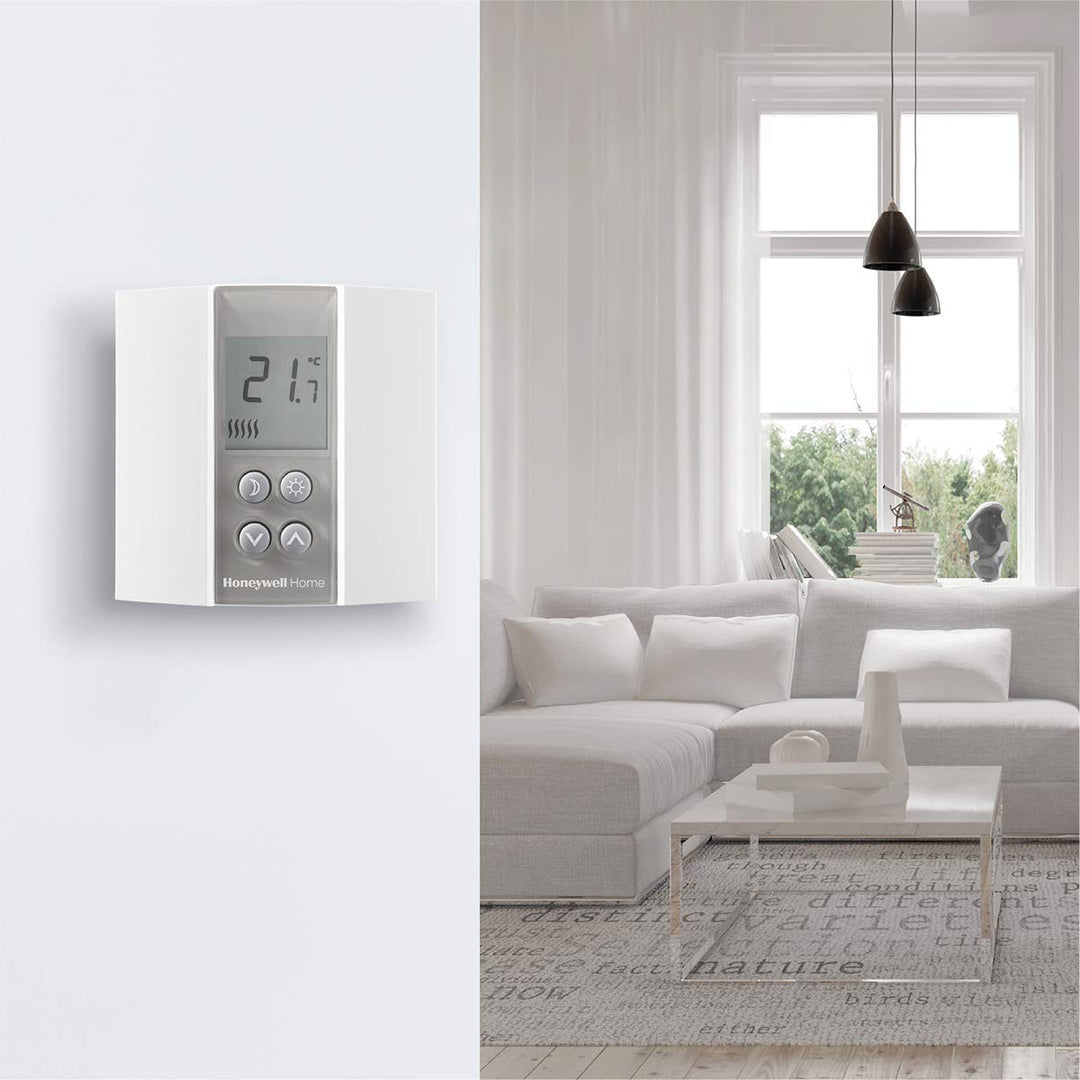 Honeywell Home T135C110AEU DT135 Digitaler kabelgebundener nicht programmierbarer Thermostat, weiss