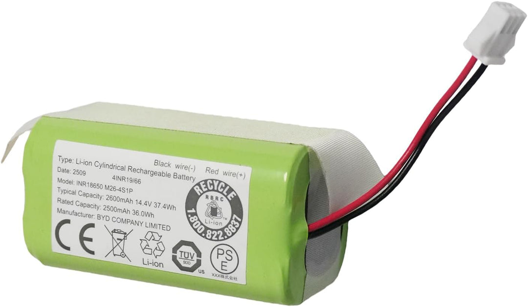 (14.4V 2600mAh) Ersatzakku für Ecovacs Deebot N79S N79 DN622 für Shark RV700 RV720 RV725 RV750 für E