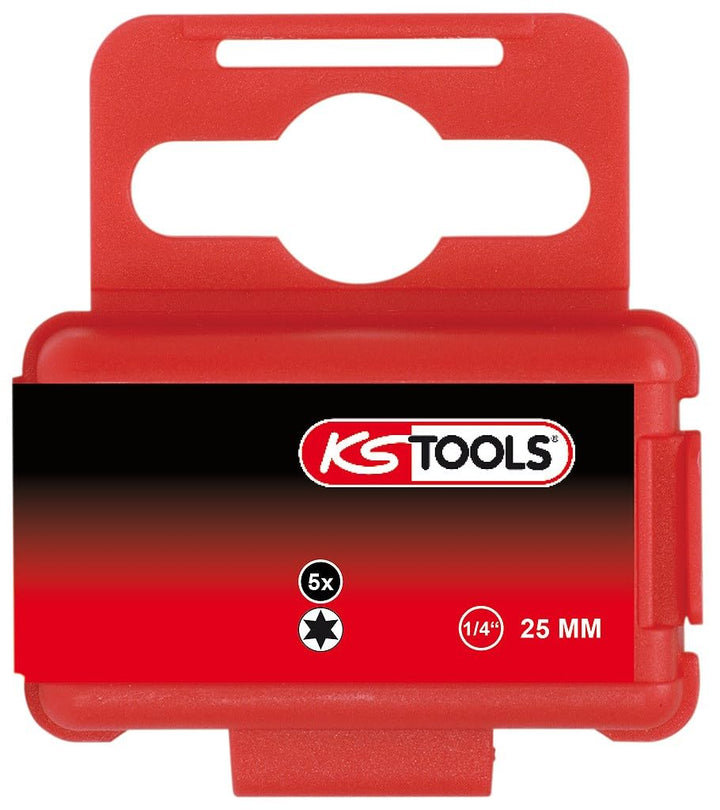 KS Tools 911.3358 1/4" CLASSIC Bit TX, 25mm, T4, 5er Pack