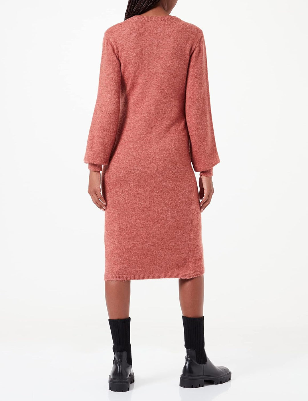 Noppies Damen Dress Pembroke Longe Sleeve Kleid 44 Cedar Wood - P894, 44 Cedar Wood - P894