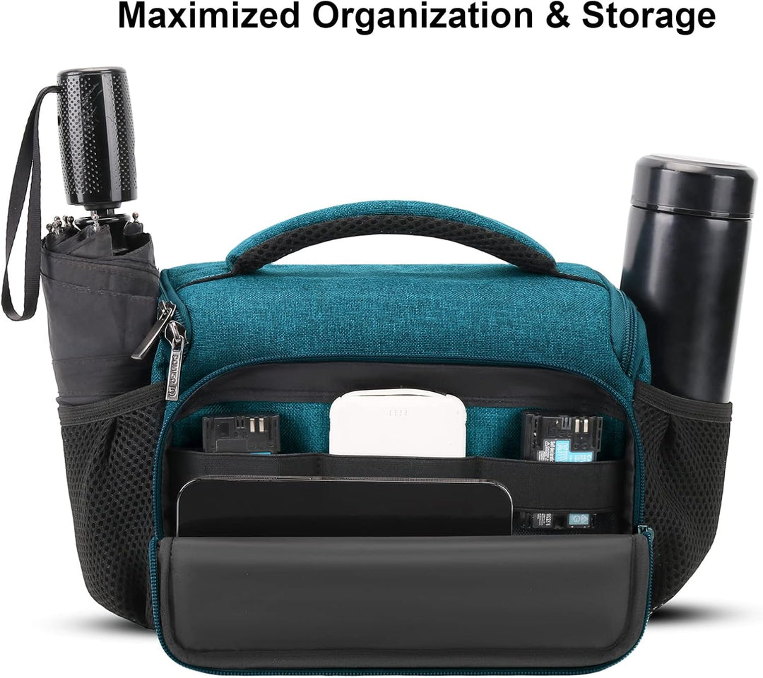 DOMISO SLR DSLR Kameratasche Wasserdicht Fototasche, Teal, Teal