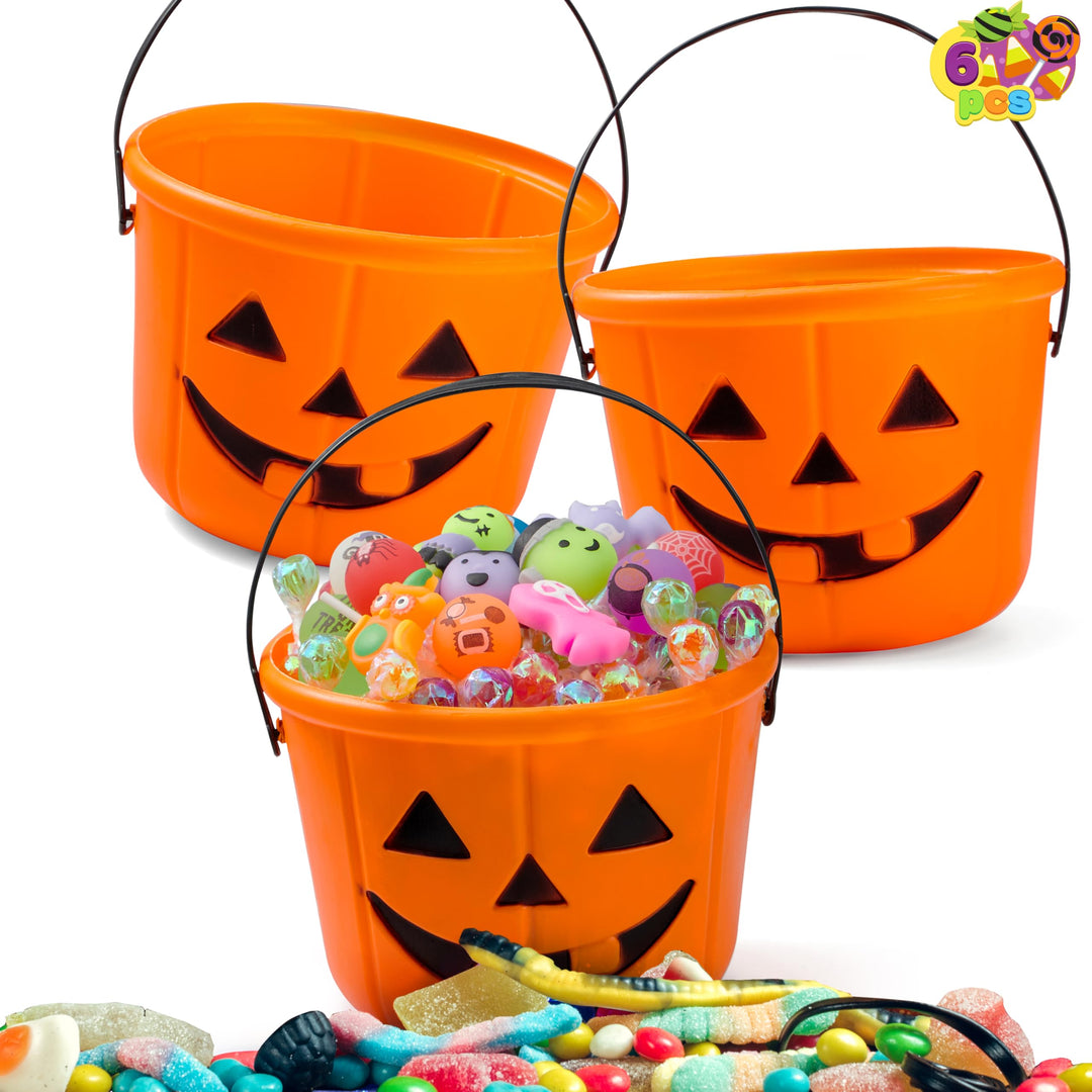 JOYIN Halloween Trick or Treat Eimer kürbis Jack o Lantern Halloween Party Supplies kürbis süssigkei