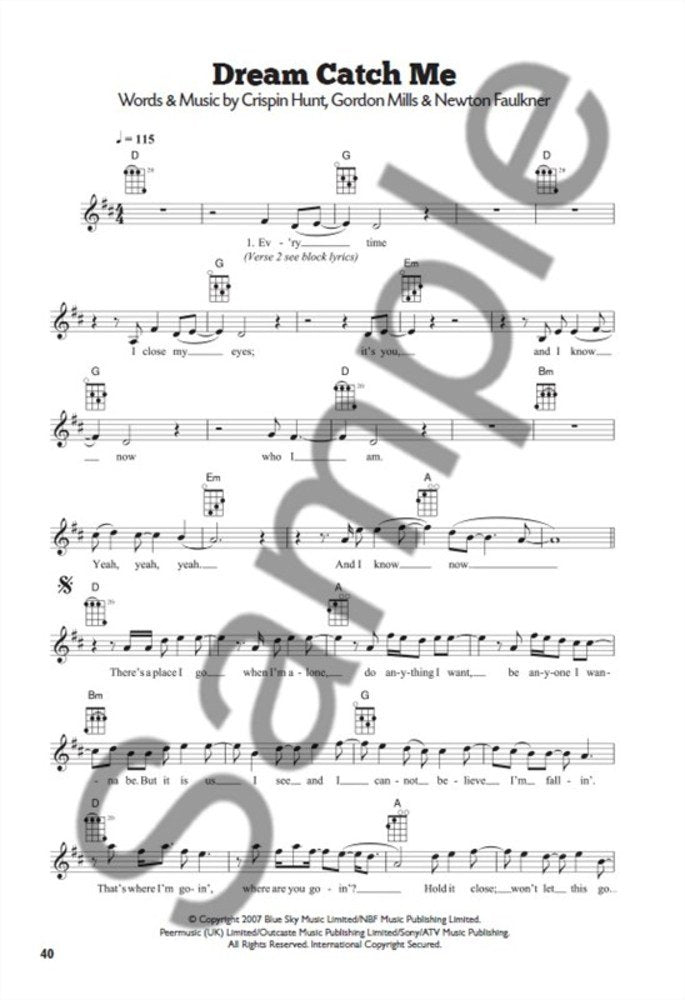 101 Hits For Ukulele (Blue Book), Taschenbuch