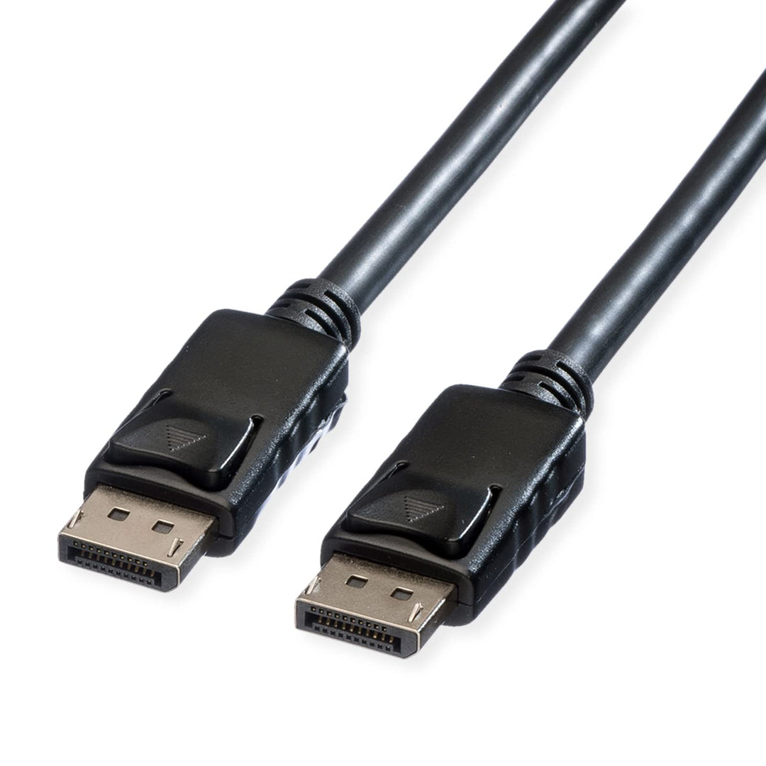 ROLINE DisplayPort Kabel, DP-DP, v1.2, ST - ST, TPE, schwarz, 10 m 10m, 10m