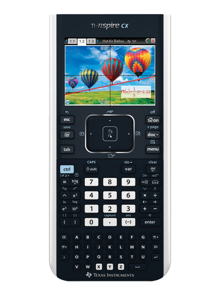 TEXAS INSTRUMENTS CX von Texas Instruments m.Color-Display, schwarz/weiss Taschenrechner, Taschenrec